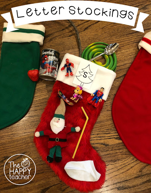 December Letter Stocking Alphabet Letter/Sound Activity