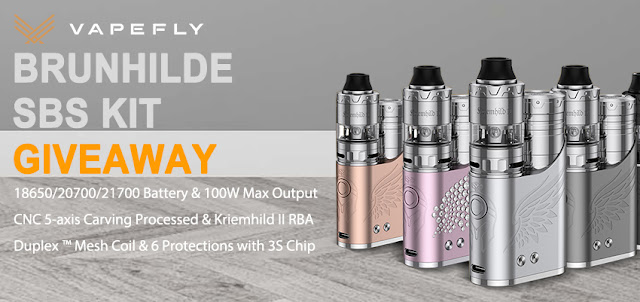 Win Free  Vapefly Brunhilde SBS Kit with our Vaping Giveaways!