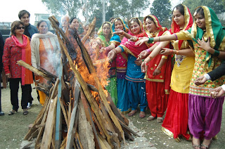 Punjabi girls on Lohri 