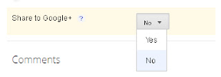 Share your blogger posts to your Google plus Circle Comments