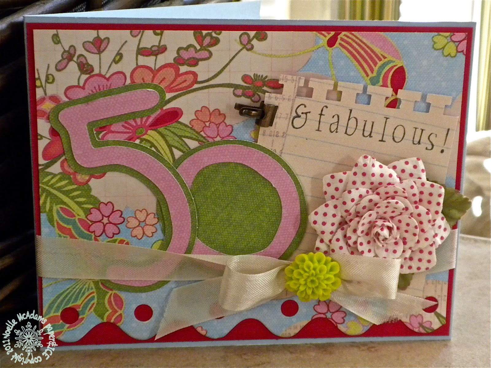 paper & ICE: 50th birthday SURPRISE for my aunt :)