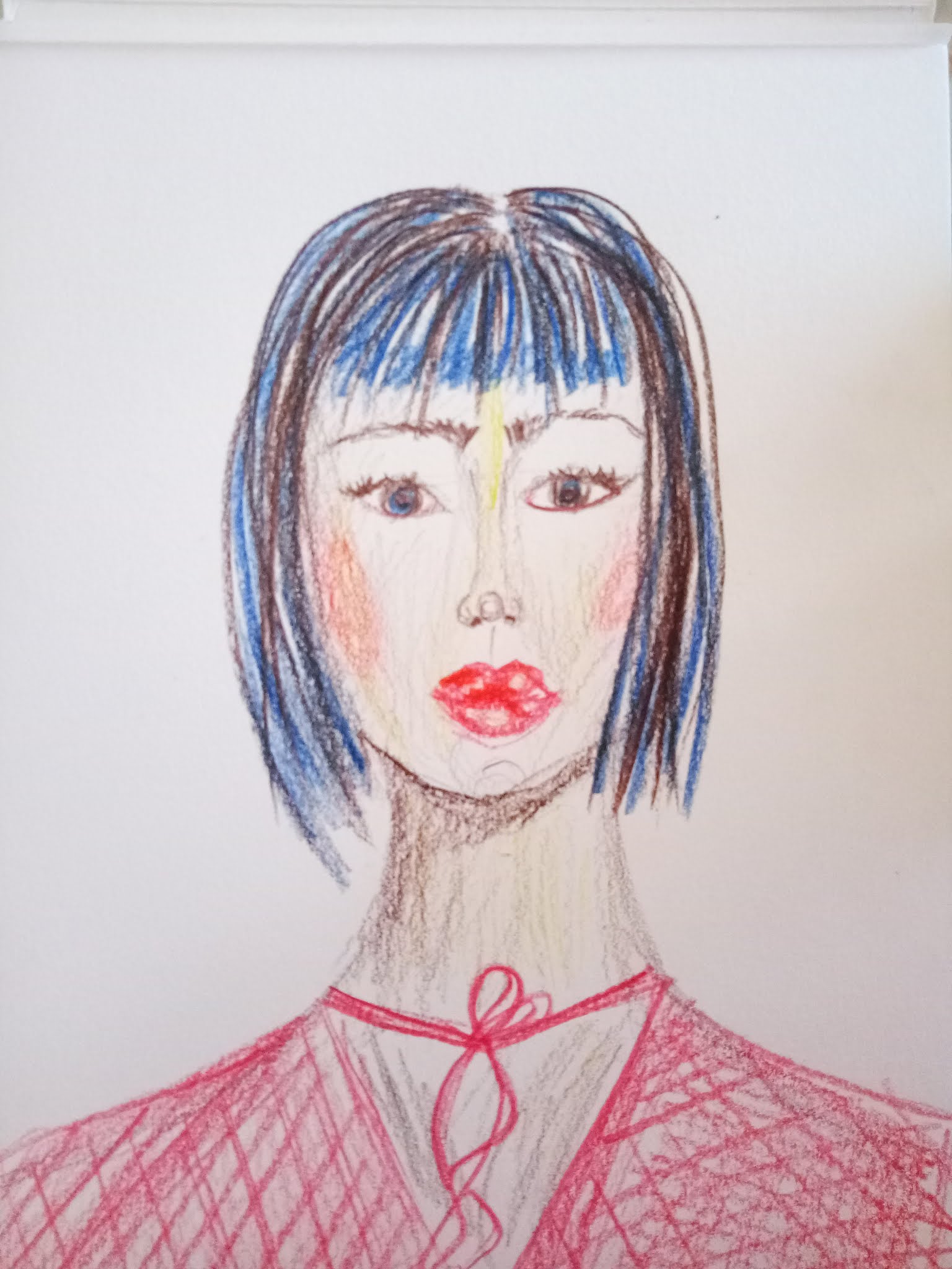 #modaodaradosti FASHION ILLUSTRATION FRIDAY: A BLUE BOB