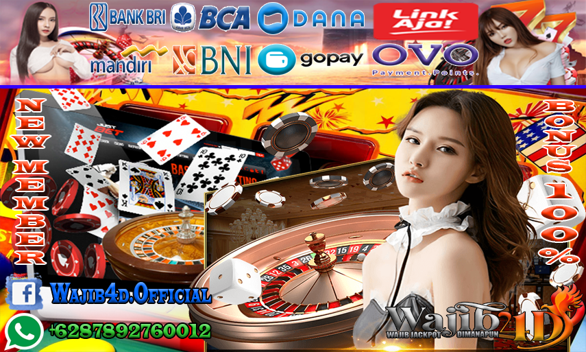 WAJIB4D BANDAR BONUS NEW MEMBER 100% DALAM BERTARUH BETTING SLOT ONLINE