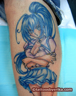 Does the tattoo of the Manga is popular in Europe and America?