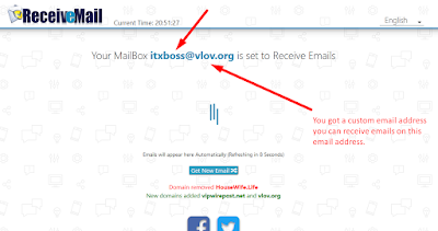 Now you can receive email on this custom email address