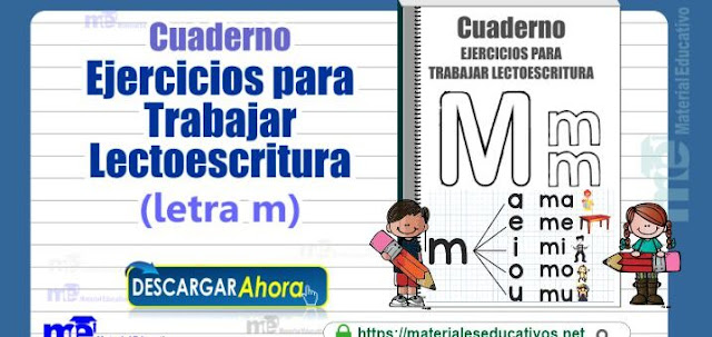  Ejercicios para trabajar lectoescritura letra m