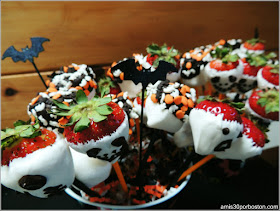 Comida Terrorífica para Fiestas de Halloween de Miedo: Fresas & Marshmallows Terroríficos