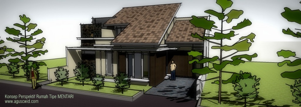 NEW DESAIN  RUMAH  LEBAR  TANAH 4  METER 