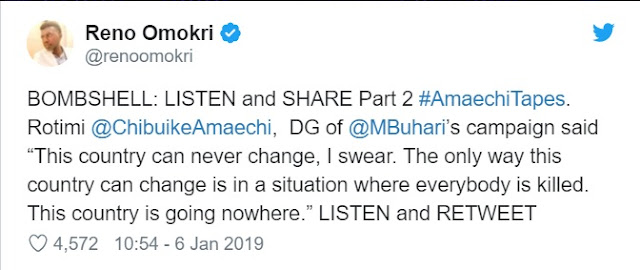 LEAKED AUDIO 2: “Nigeria Is Going Nowhere, Can Never Change, Unless Everybody Is Killed” — Amaechi