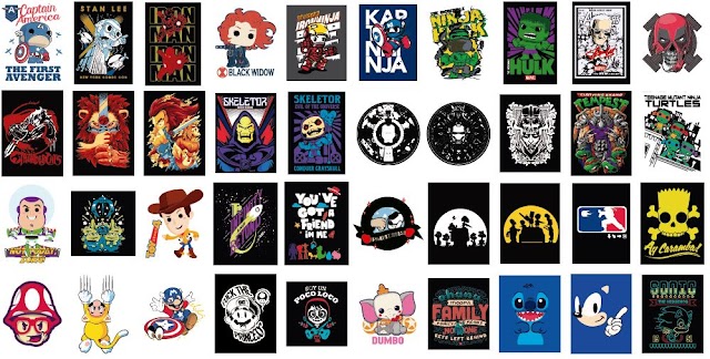  100 VECTORES CAMISETAS