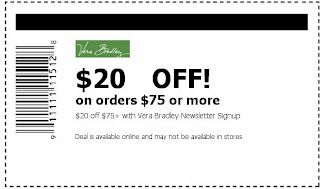 Vera Bradley Designs Printable Coupons October 2013