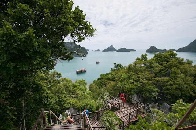 Vista dall'alto sull'Angthong national park