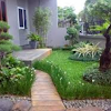 Desain Taman Depan Rumah : 68 Desain Taman Rumah Minimalis Mungil Lahan Sempit Terbaru Dekor Rumah - Untuk membuat taman jepang, elemen batu dapat digunakan untuk penutup area sirkulasi.
