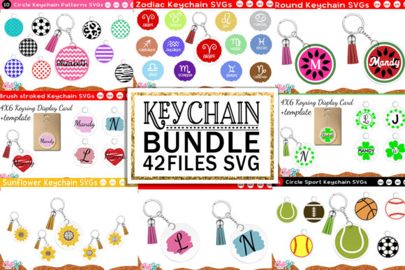 Download Keychain Huge Bundle | Keyring SVG Vol.1 - Best Vector File