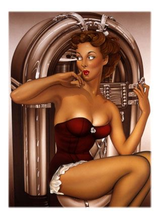 pin up photos. Portrait Tattoos, Pin Up