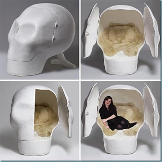 skeleton head bed set