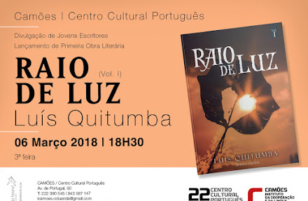 Lançamento da obra de Poesia "RAIO DE LUZ" de LUÍS QUITUMBA - Luanda 06/03