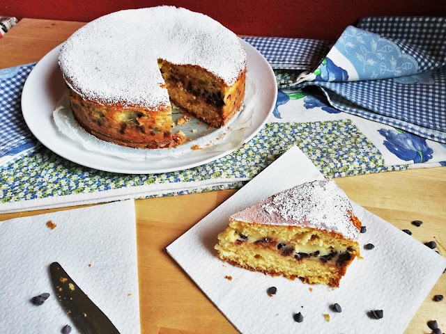 Torta rovesciata ricotta e cioccolato