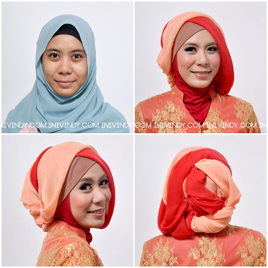 17 Model Jilbab Wisuda Untuk Muka Lonjong  Terbaru