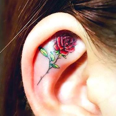 Incredible Ear Tattoos | Art and Design