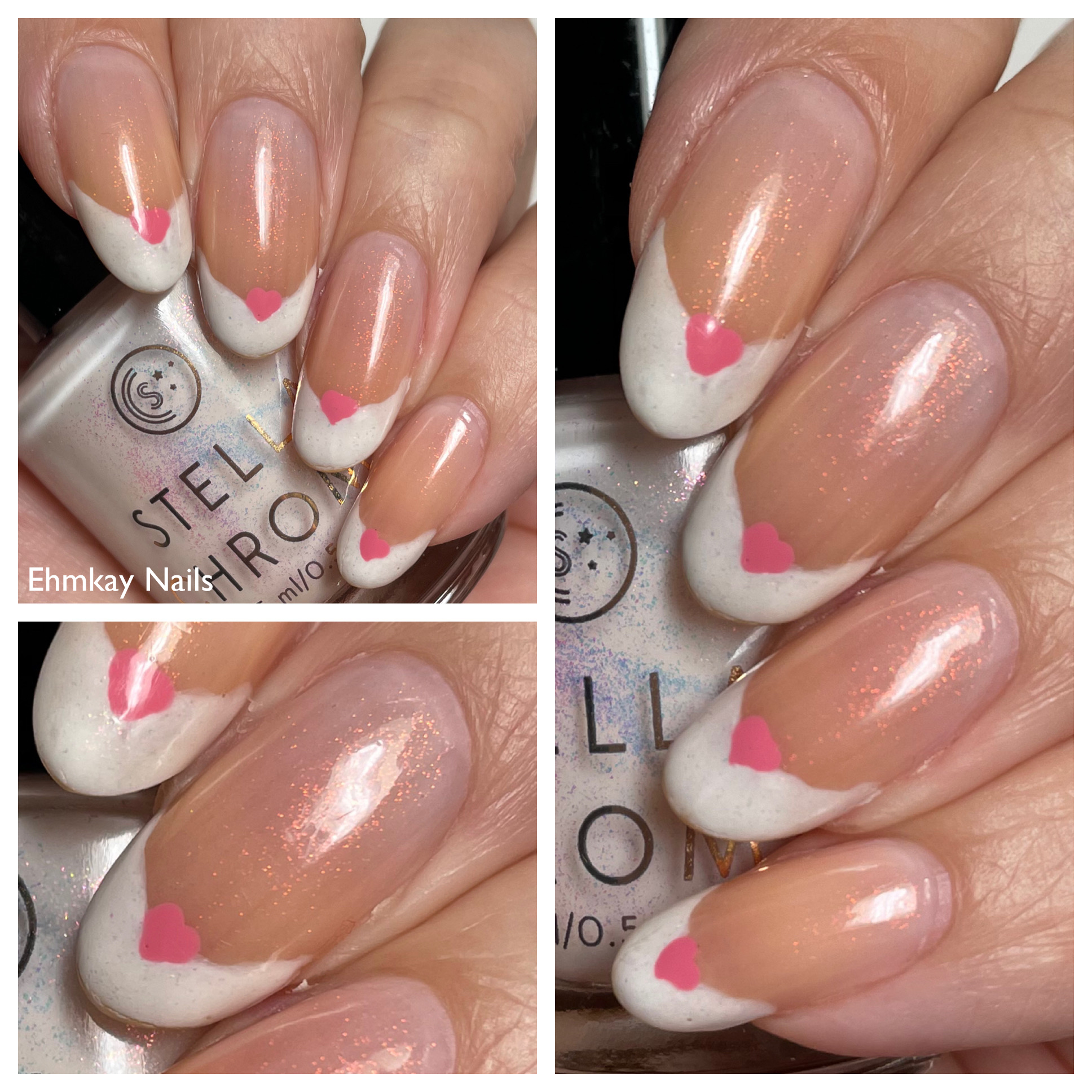 ehmkay nails: Valentine's Day French Manicure