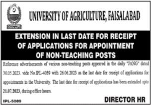 Jobs in University of Agriculture UAF