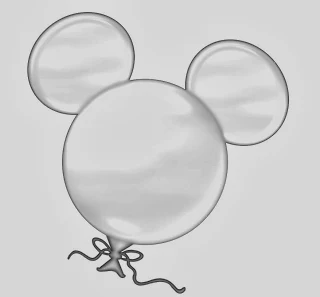 Imágenes de globos con forma de la cabeza de Mickey.