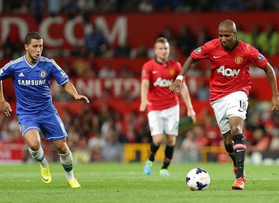 Young+hazard Manchester United v Chelsea 2013