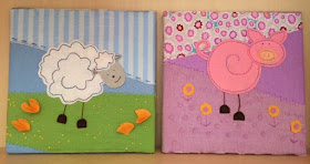 Felt and fabric nursery pictures craft kit