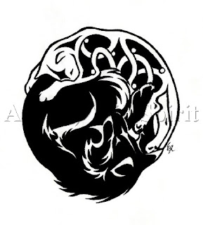 Tattoo Ying Yang Black Dragon