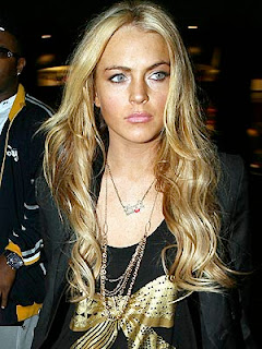 lindsay lohan hair blonde