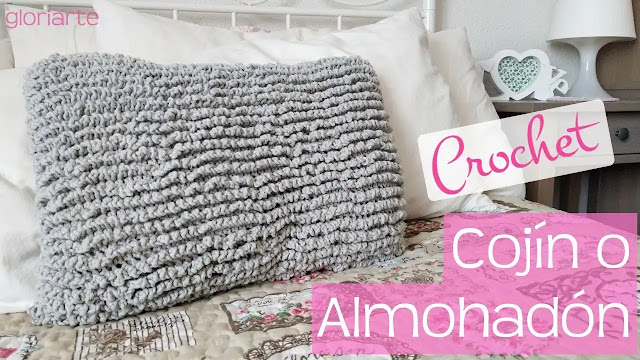 Hermoso Cojín o Almohada en Punto Astracán a Crochet