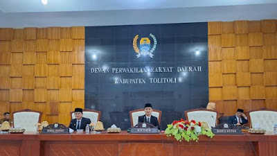 Wabup Tolitoli Moh Besar Bantilan hadiri penyampaian rekomendasi DPRD atas LKPJ Bupati tahun 2023