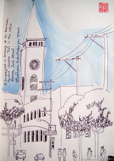 San Francisco sketch © Evelyn Howard 2011