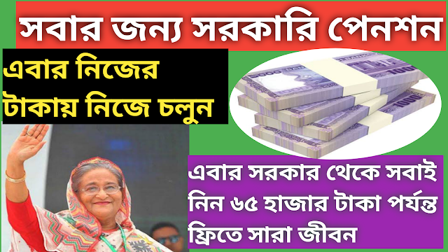 সরকার থেকে নিন প্রতি মাসে ৬৫ হাজার টাকা করে সারা জীবন-এখন সবাই সরকারি পেনশন সুবিধা নিন