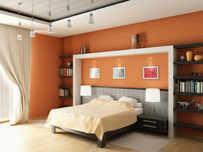 habitación naranja