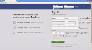 Form Pendaftaran Peserta Facebook