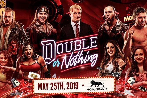 Renders Backgrounds LogoS: AEW DOUBLE OR NOTHING MATCH CARD TEMPLATE PSD