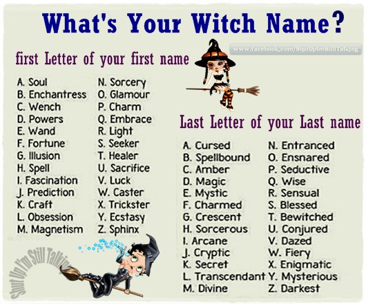  What s Your Witch Name 