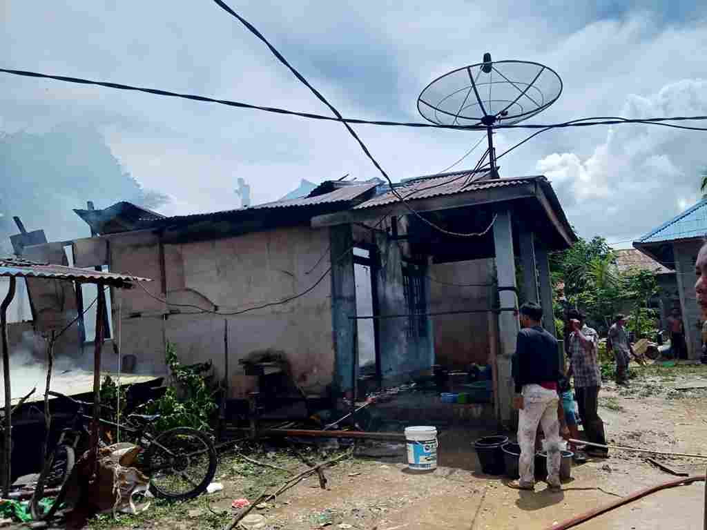 Kebakaran rumah warga Batu kumpang, Dusun Kapuas