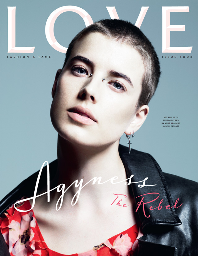 Love Magazine's Agyness Deyn Cover Is it just me that doesn't'love' this