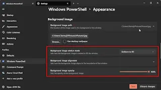 Mengganti Background PowerShell Dengan Foto/Gambar Sendiri