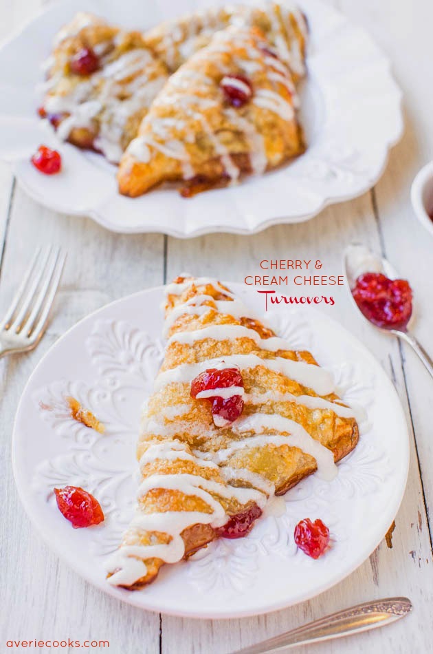 Holey Moley Cherry and Cream Cheese Turnovers - Can you say yummy?