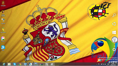 Spain National Football Team Fifa World Cup 2014 Theme For Windows 7 And 8