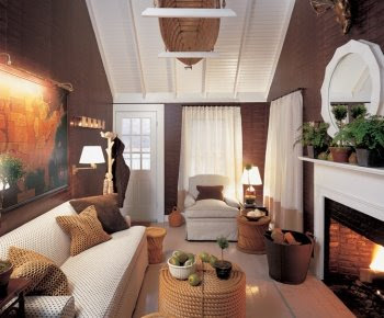 Wall   Living Room on Nantucket Decor Cottage Style