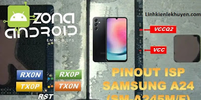 ISP UFS Pinout Samsung Galaxy A24