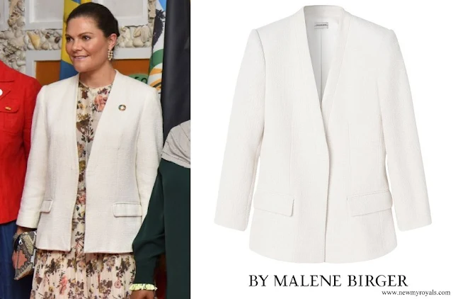 Crown Princess Victoria wore By Malene Birger Boucle Blazer