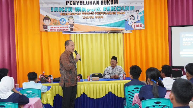 Gelar JMS di SMPN 7 Tanjungpinang, Kejati Kepri Ajak Siswa dan Guru Jauhi Napza dan Bullying