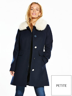 v by very petite dolly fur coat