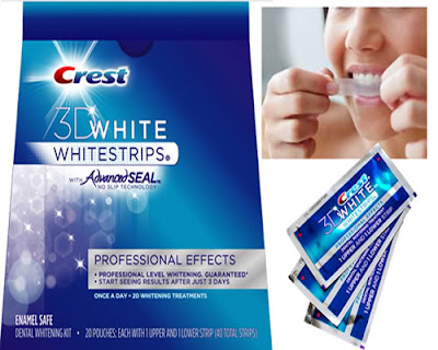 Sử dụng miếng dán tẩy trắng răng crest tẩy trắng răng